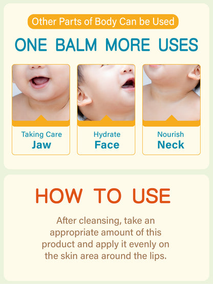 Baby Saliva Rash Cream Baby Lip Red Skin Soothing Cream Solves Lip Red Skin Problems Caused by Baby Drooling