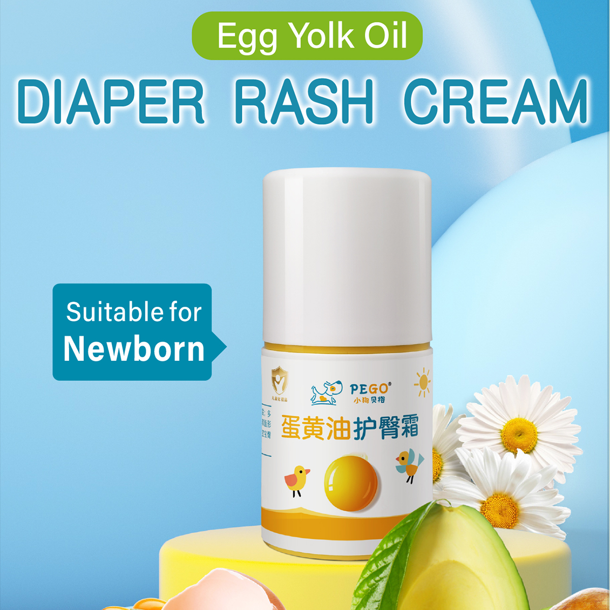 diaper rash cream for baby Gentle On Sensitive Skin, Pediatric & Dermatologist Tested, No Added Parabens or Fragrances